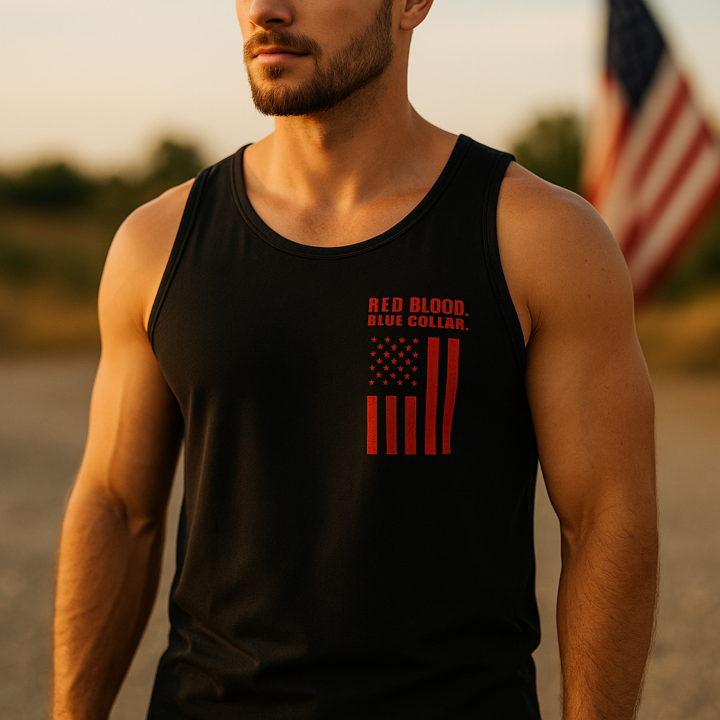 RedBlood. BlueCollar. Tank