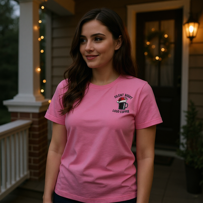 Silent Night, Loud Coffee Women's Tee