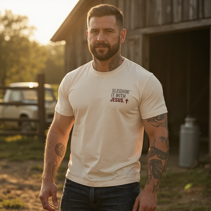 Sleighin’ It With Jesus Tee