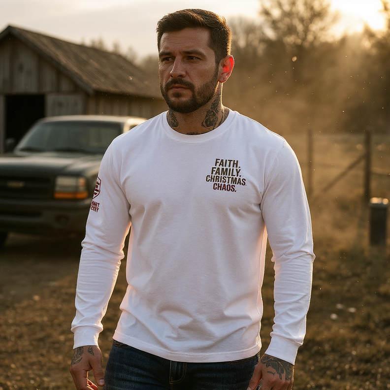 Faith. Family. Christmas Chaos. Long Sleeve
