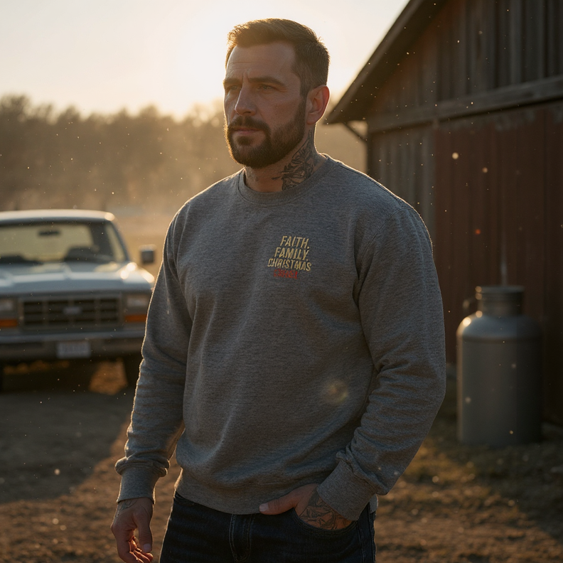 Faith. Family. Christmas Chaos. Sweatshirt