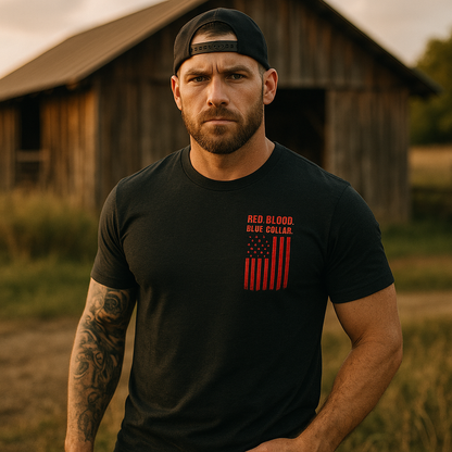 RedBlood.BlueCollar. Tee