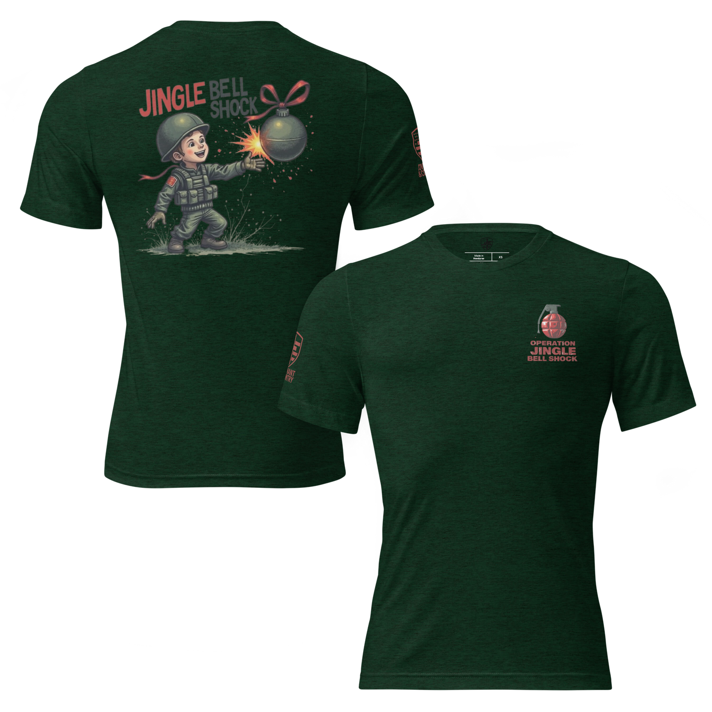 Jingle Bell Shock Tactical Strike Tee