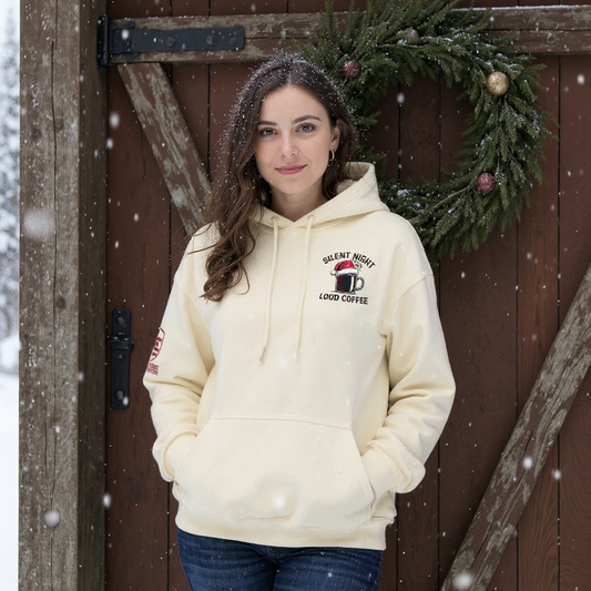Silent Night, Loud Coffee Women's Hoodie